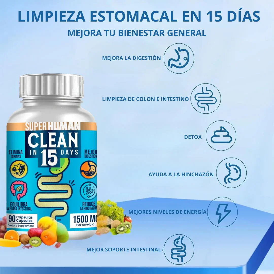 Clean15™ Limpieza Completa Estomacal en 15 días